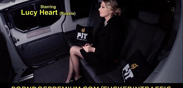  VIP SEX VAULT - Beautiful Russian blondie Lucy Heart gets cum covered in hot car fuck